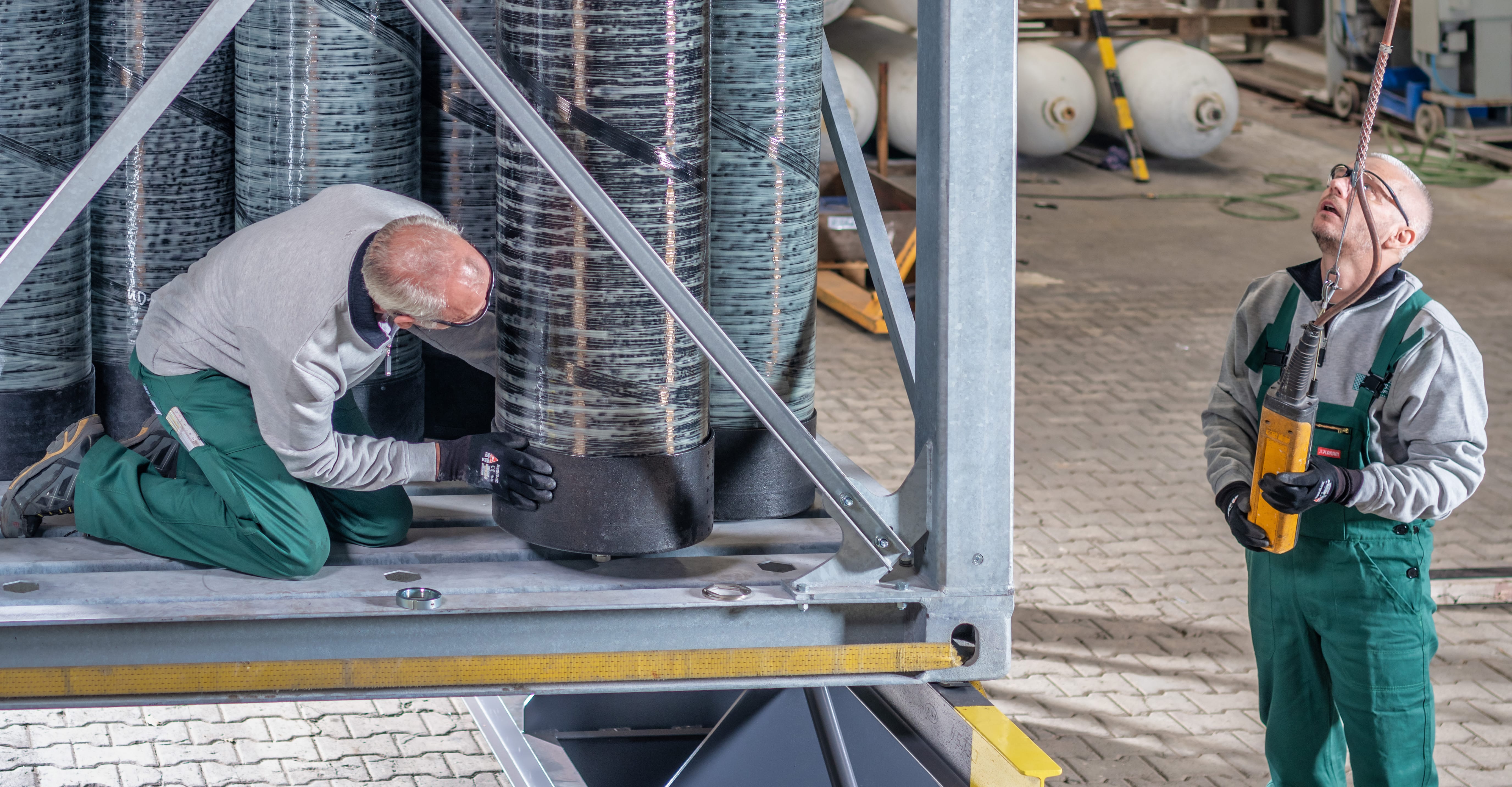 Hydrogen storage container system