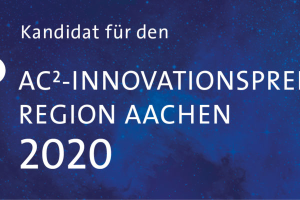 Kandidat für den AG2-INNOVATIONSPREIS REGION AACHEN 2020
