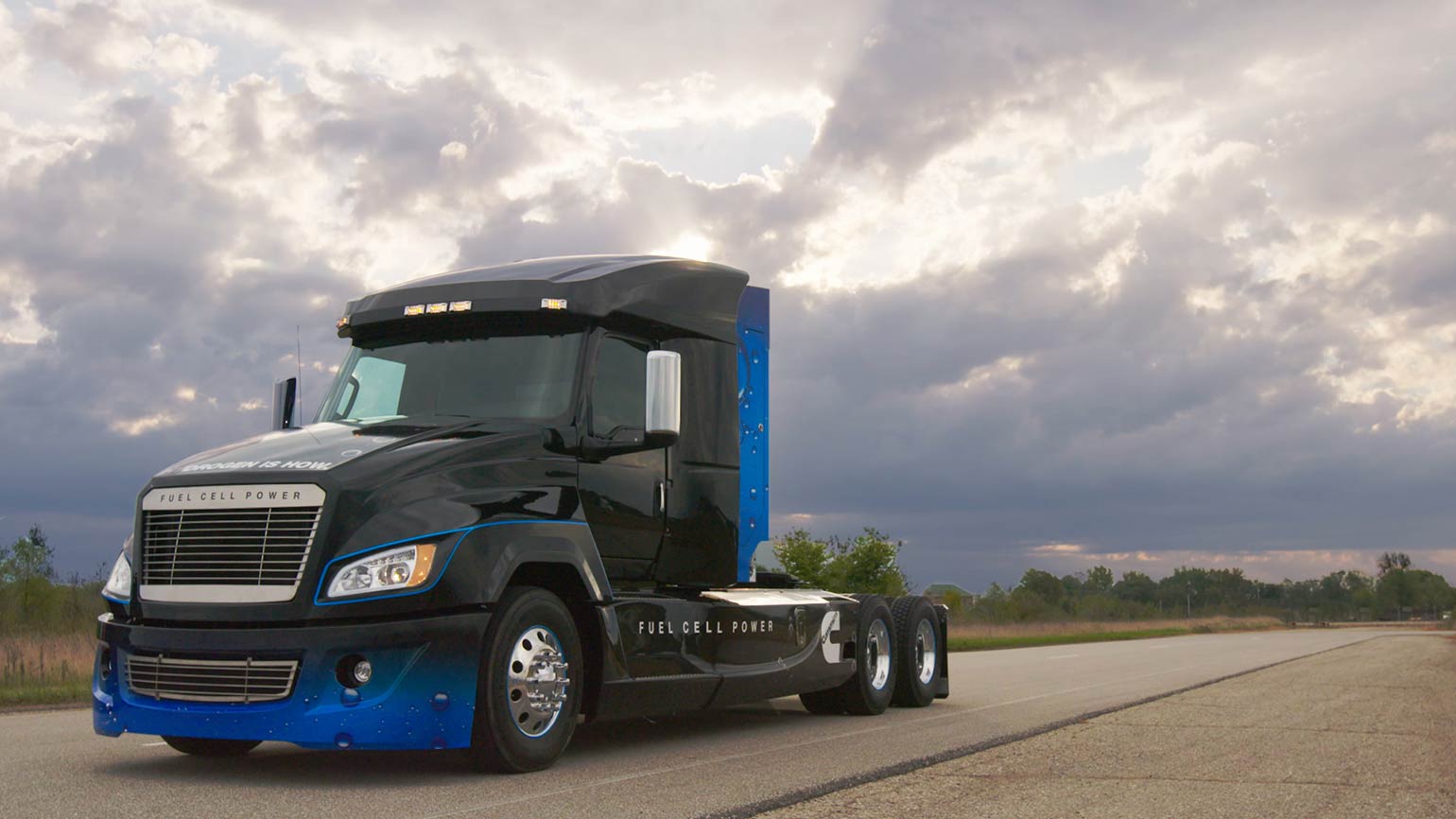 Hydrogen power for trucks and lorries